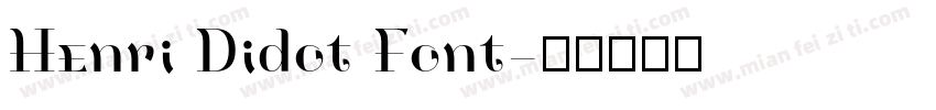 Henri Didot Font字体转换